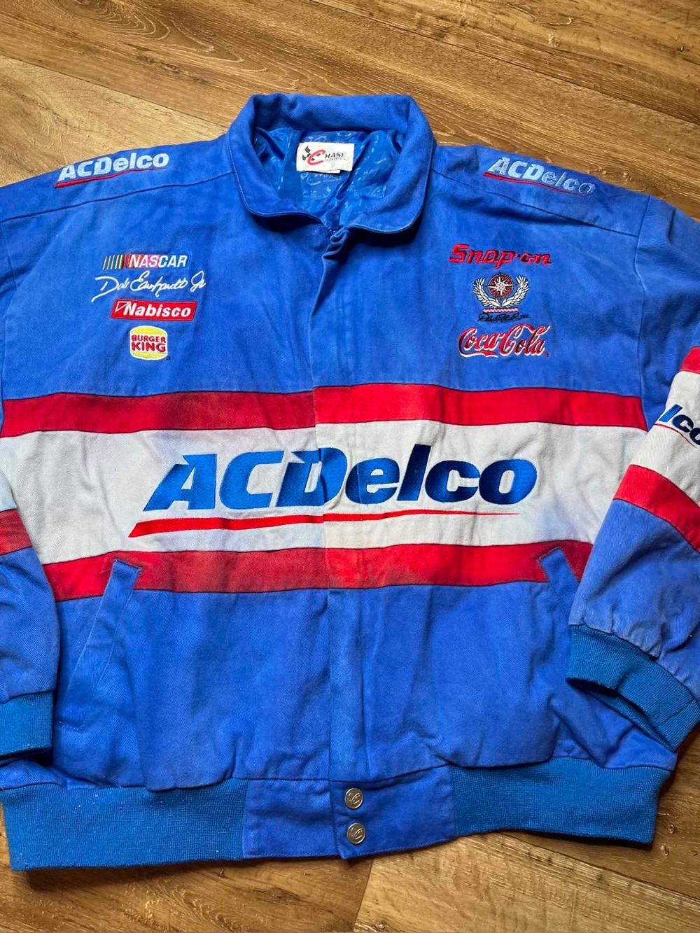 Chase Authentics Nascar Racing Dale Earnhardt Jr #3 AC Delco Jacket Men's XXL